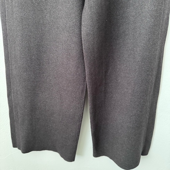 Elie Tahari charcoal gray knit wide leg pant Size M or 10 - Picture 6 of 8